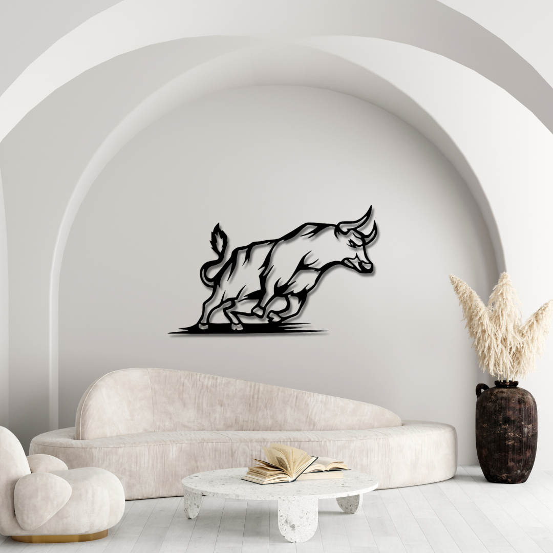 Stier - Elegante Metall-Deko