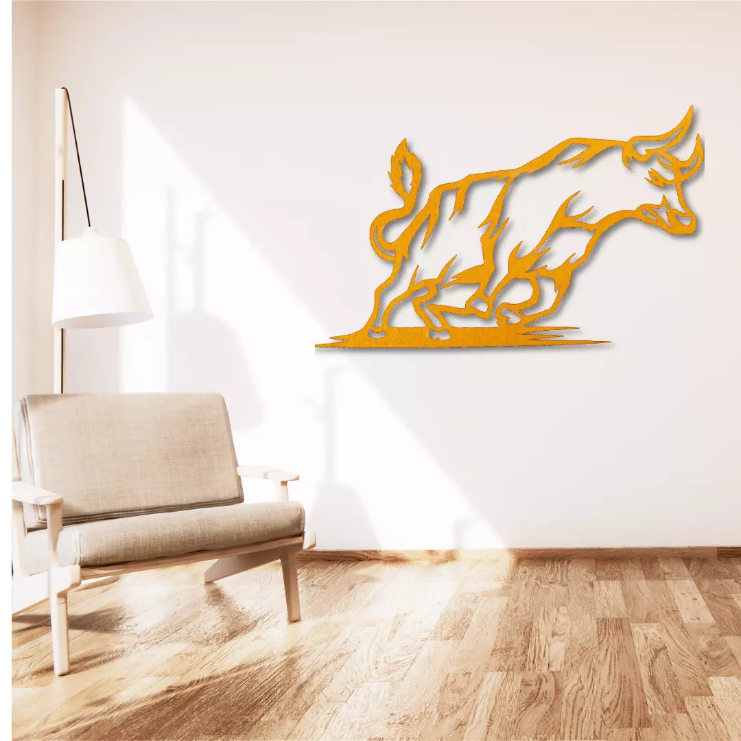 Stier - Elegante Metall-Deko