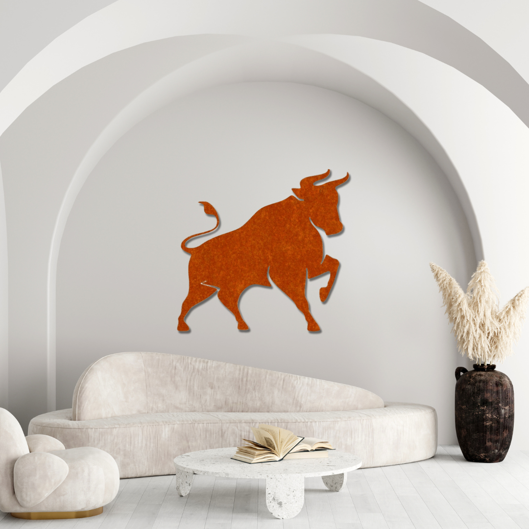 Stier - Elegante Metall-Deko