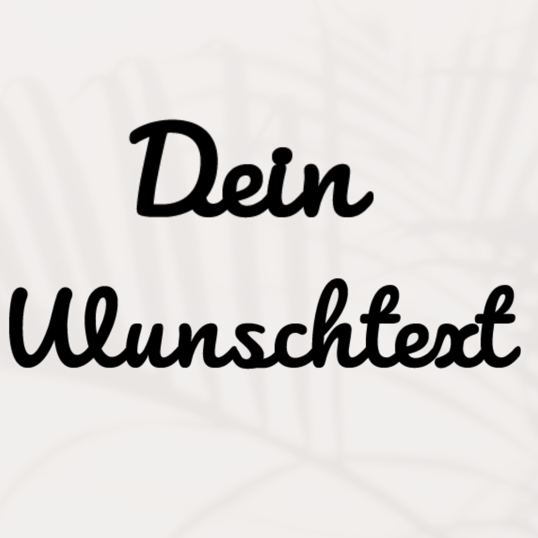 Wandbild mit Deinem Wunschtext - Personalisierter Metall-Schriftzug