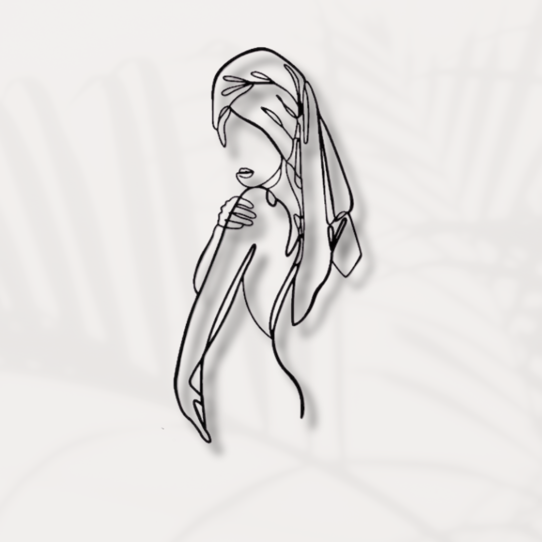 Line-Art Frau – Eleganz in minimalistischem Stil