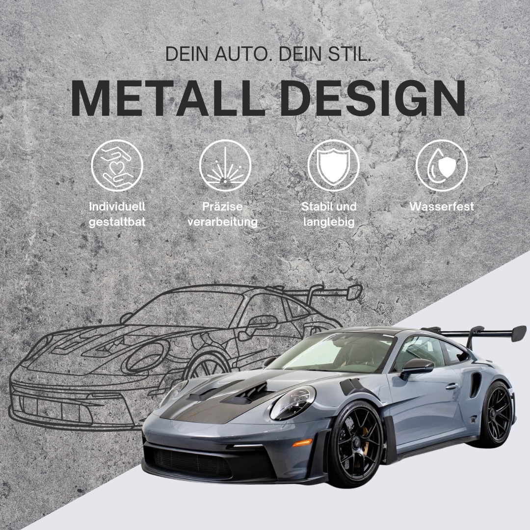 Dein Auto. Dein.Stil. Dein Metall Wandbild: individuell gestaltet