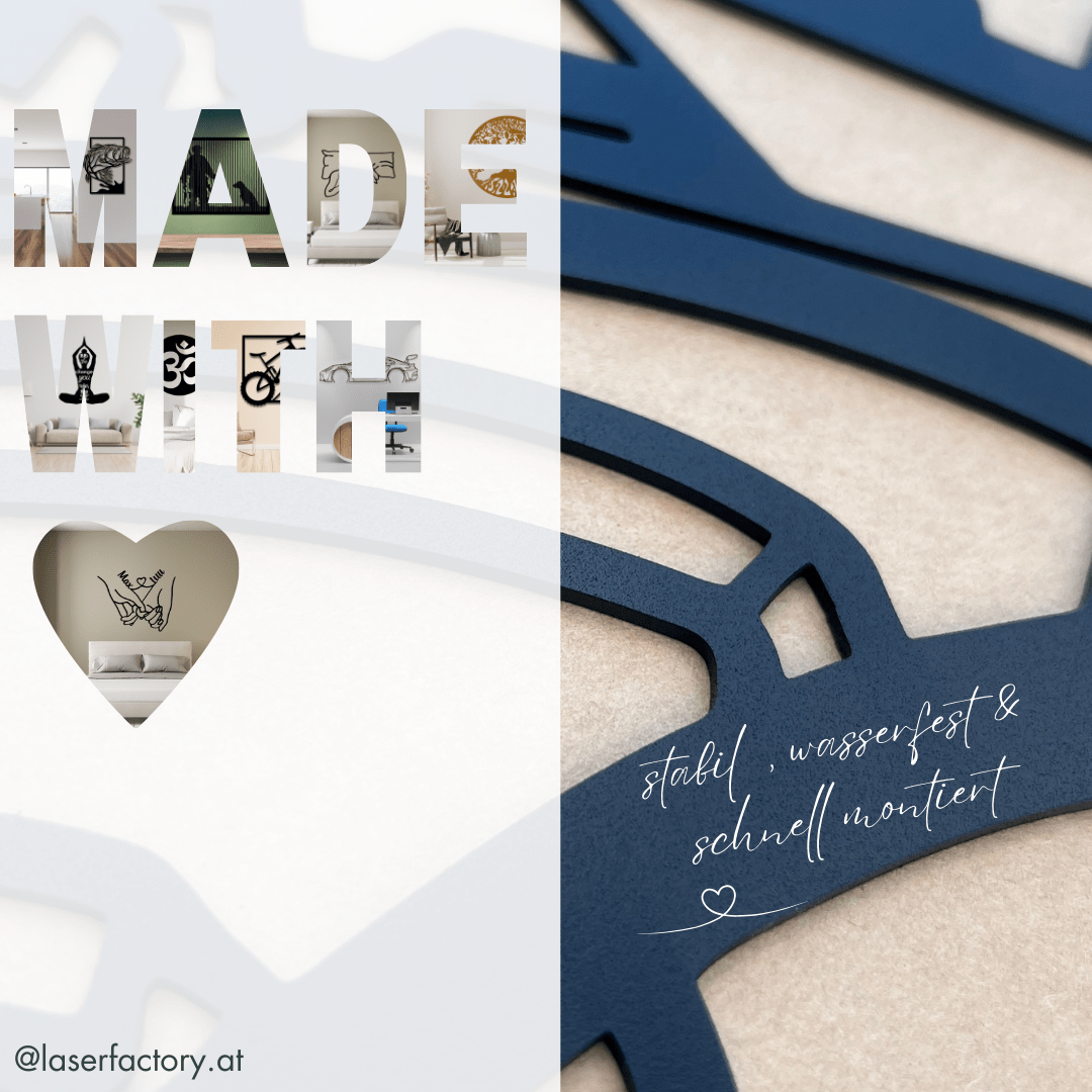 Deine Silhouette als exklusives Wandbild
