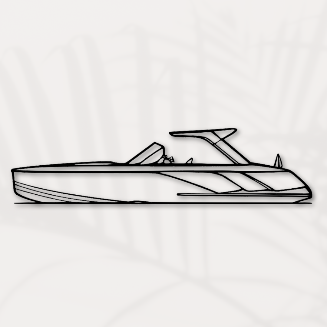 Boot - Wandbild aus Metall