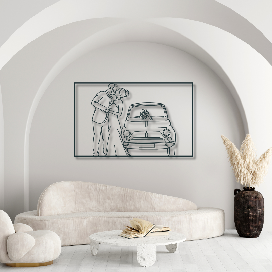Personalialisiertes Foto - Portrait als Wandbild aus Metall