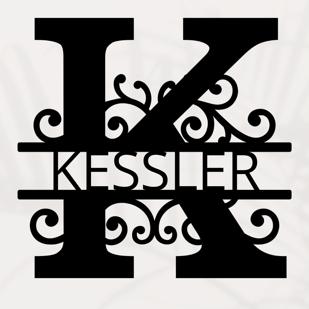 Familienschild mit Familienname A-Z