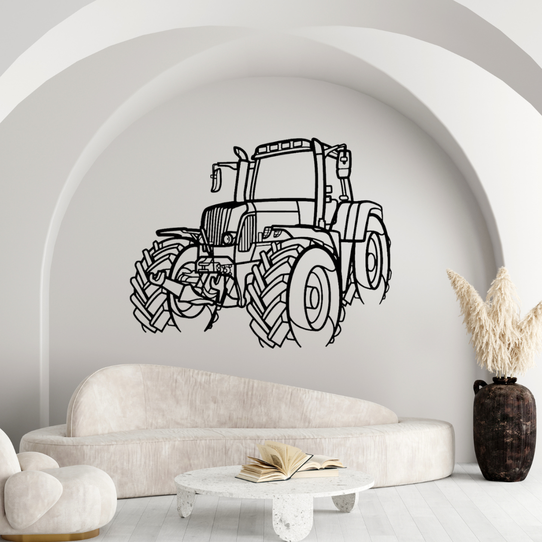 F 716 Traktor Silhouette - Wanddekoration aus Metall