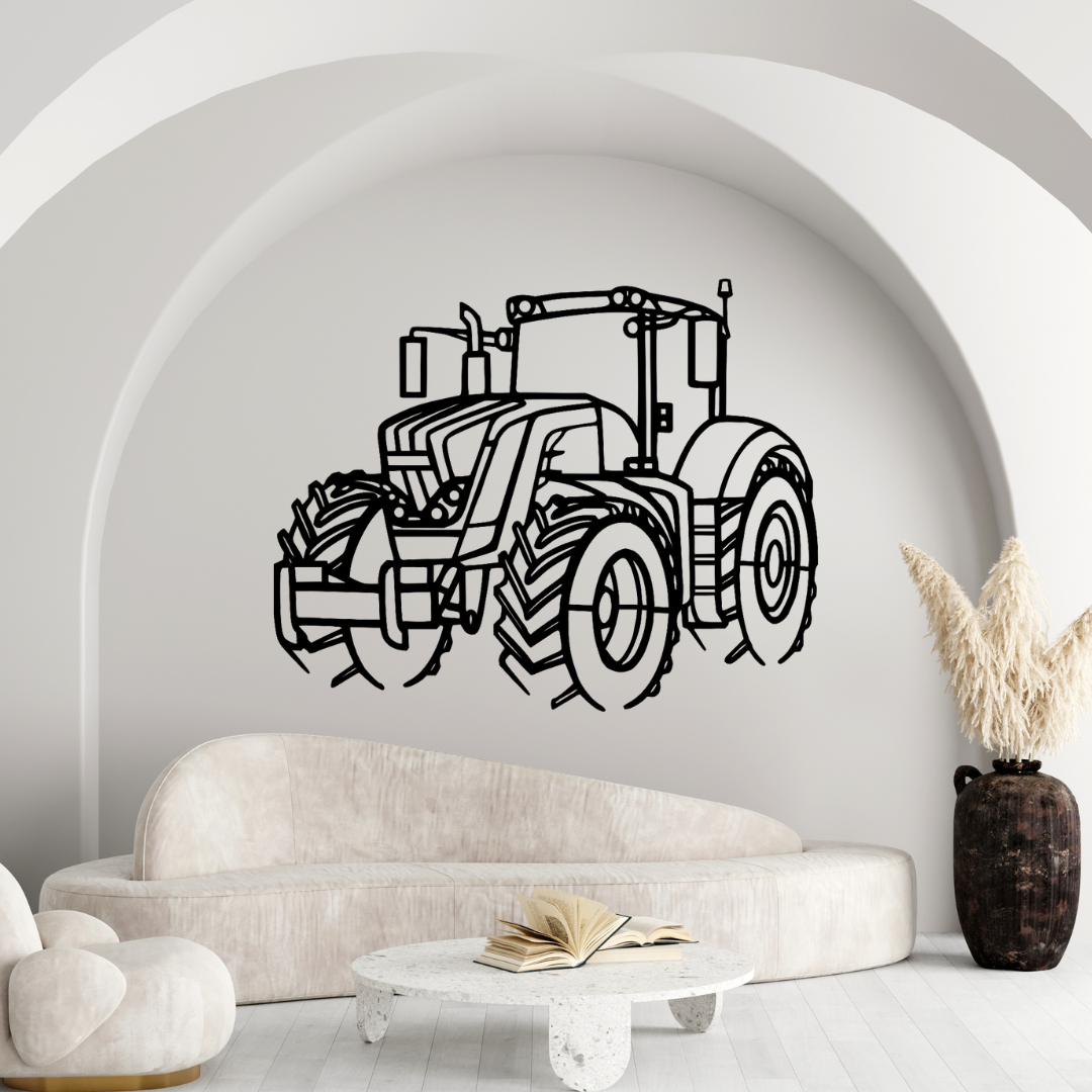 Vario 724 Traktor Silhouette - Wandbild aus Metall