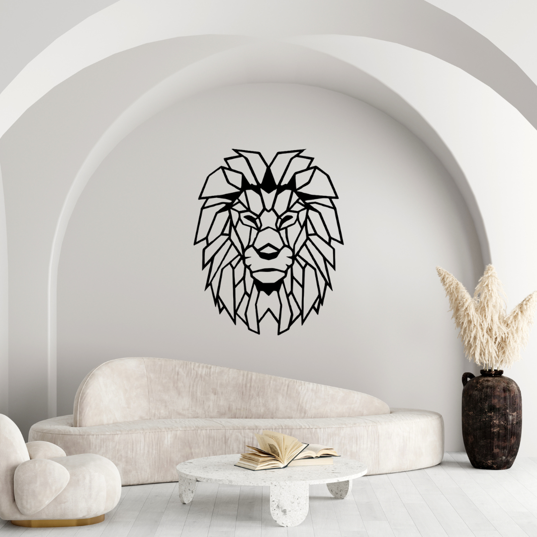 *Löwe Wandbild aus Metall – Majestätische & kraftvolle Wandkunst für drinnen & draußen