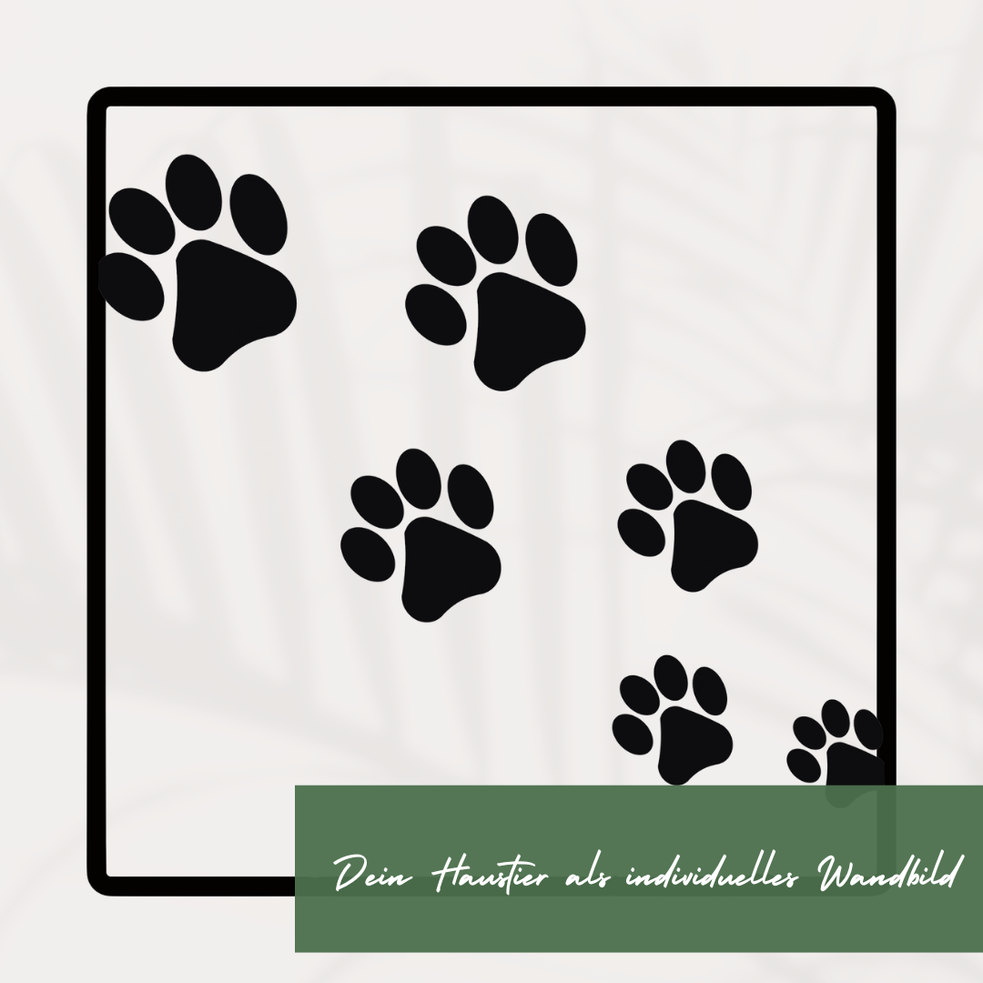 Individuelle Tier Portraits als  Wandbild aus Metall
