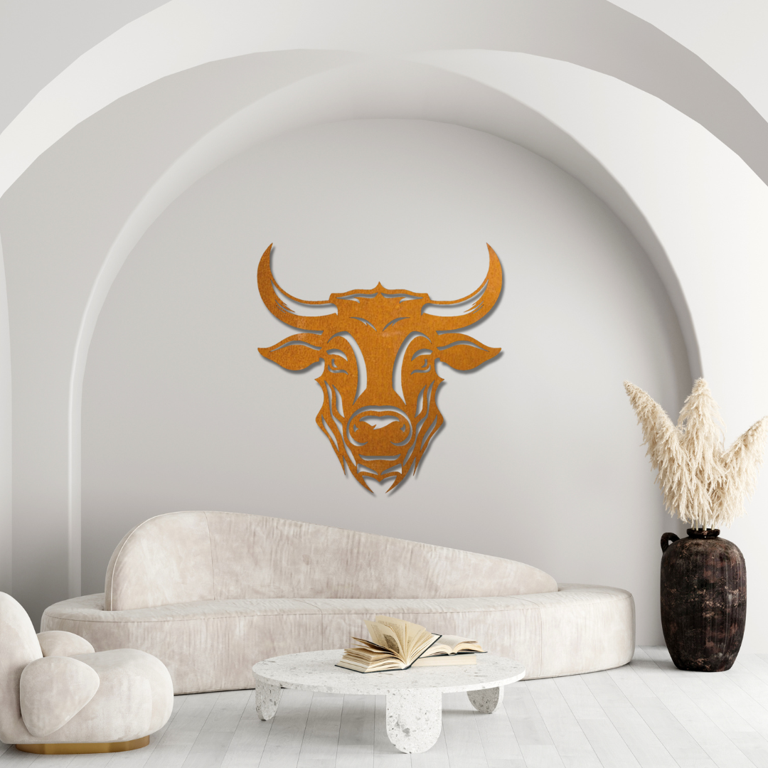 Stier - Elegante Metall-Deko