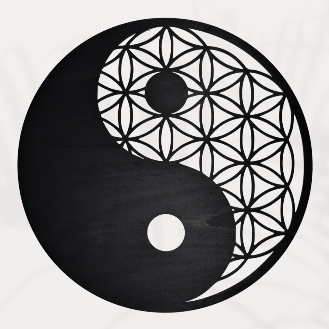 Blume des Lebens mit Yin & Yang Ava
