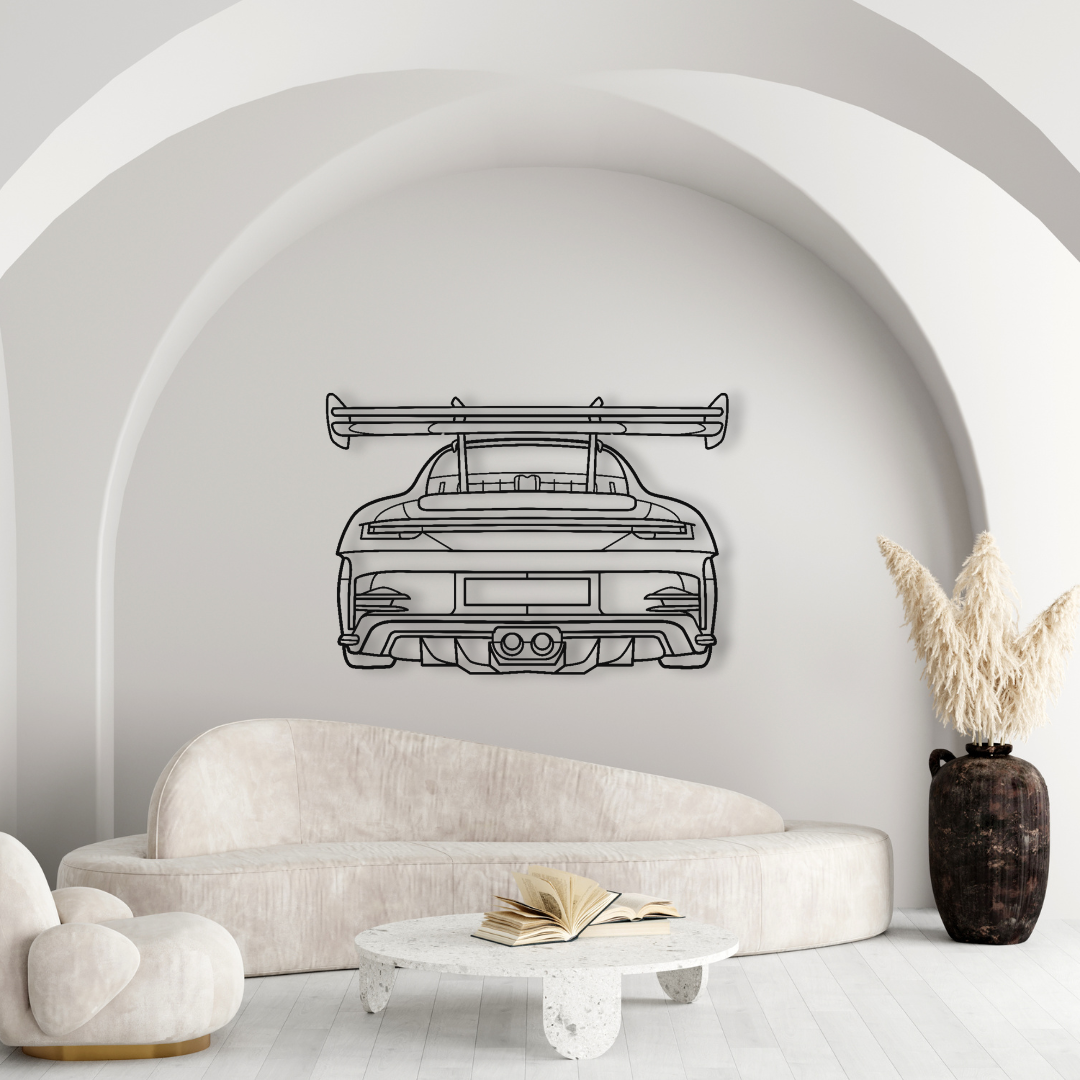 GT3 RS Rückseite Silhouette Auto