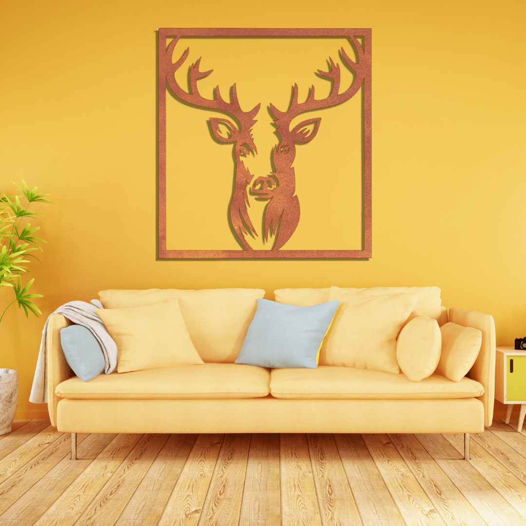 Hirsch Wandbild