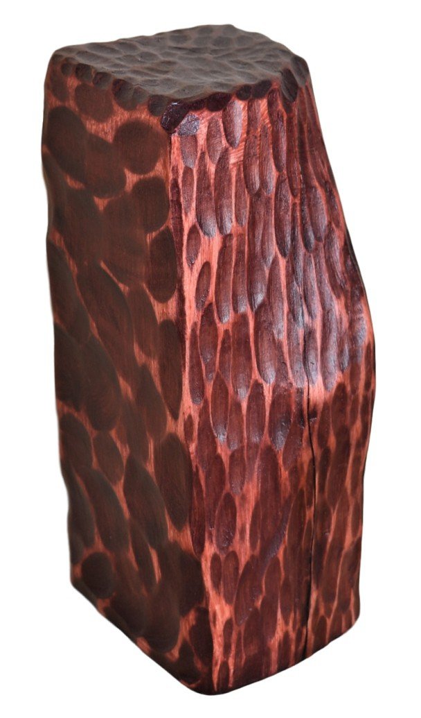 Holzskulptur Roter-Kopf