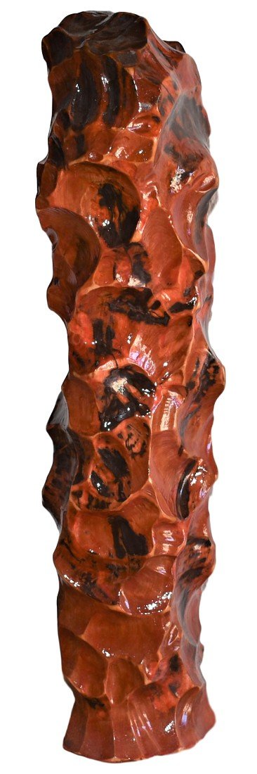 Holzskulptur Schreiende