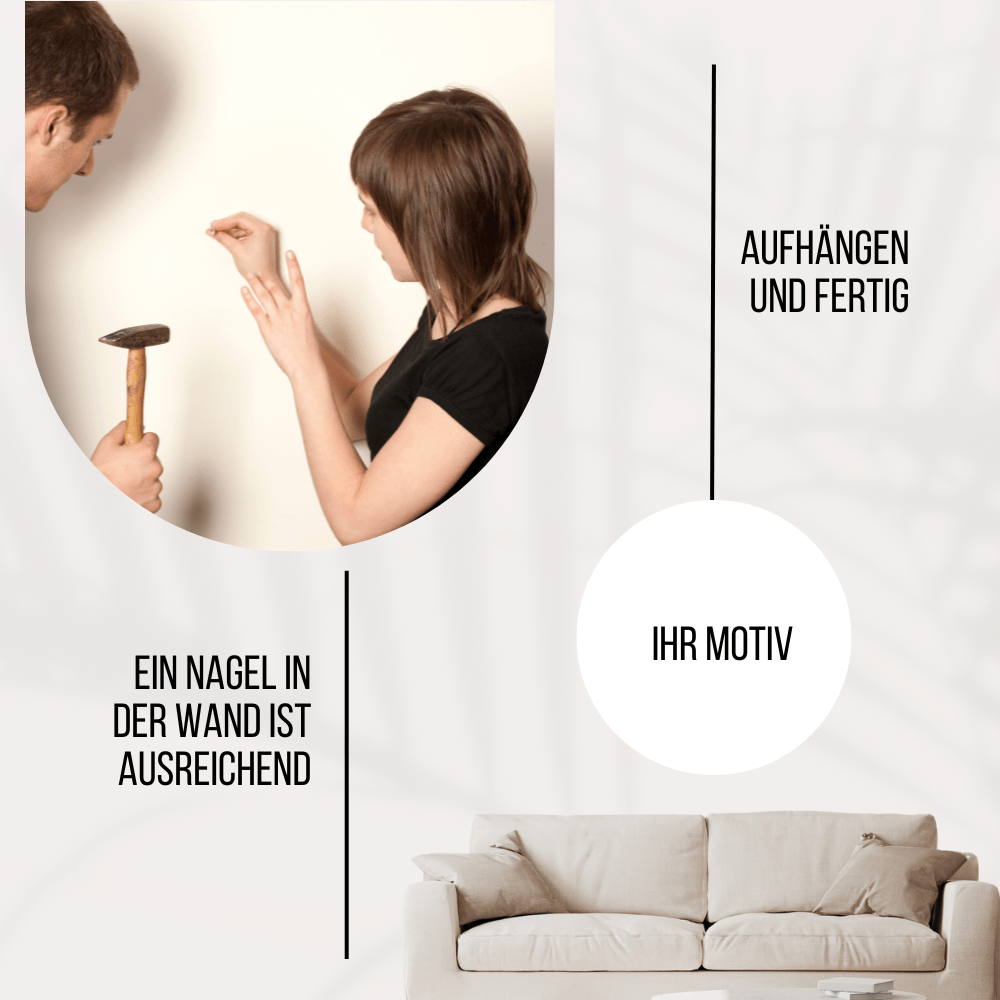 Metall Wandbild "Mutter mit Kind" – Symbol für Schwangerschaft, Liebe und Elternschaft