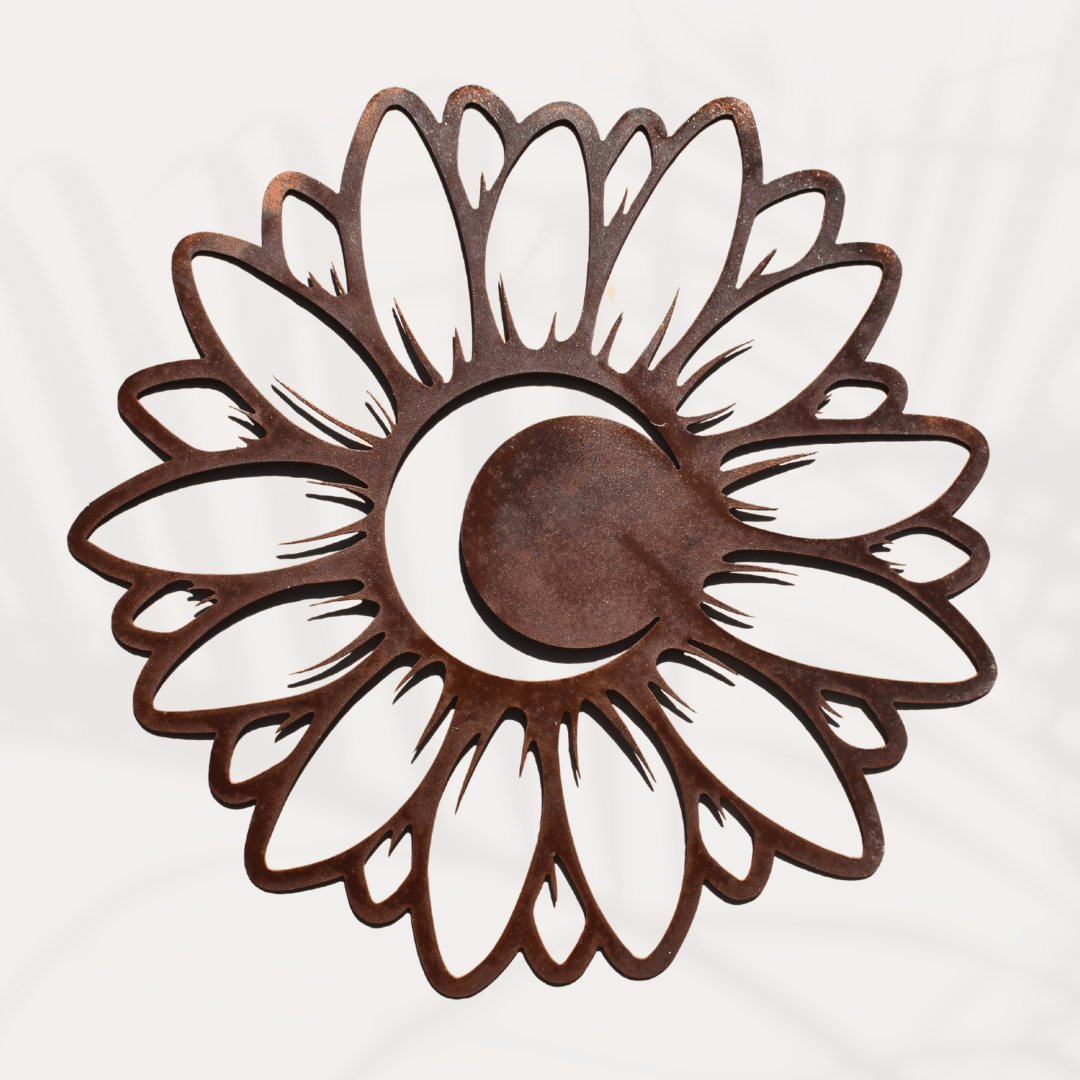 Sonnenblume - Elegante Metall-Deko