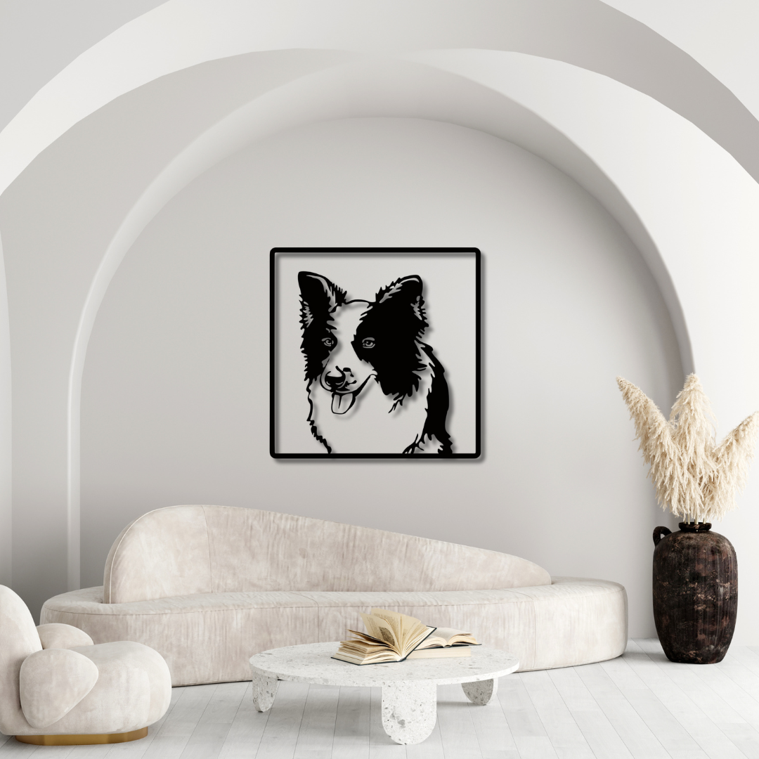 Individuelle Tier Portraits als  Wandbild aus Metall